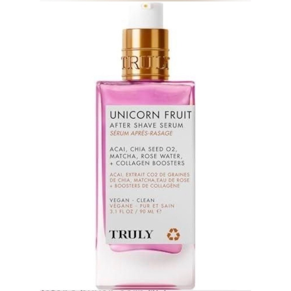Truly Unicorn Fruit After Shave Serum 3.1 fl oz Vegan Clean Skin Care Aftershave